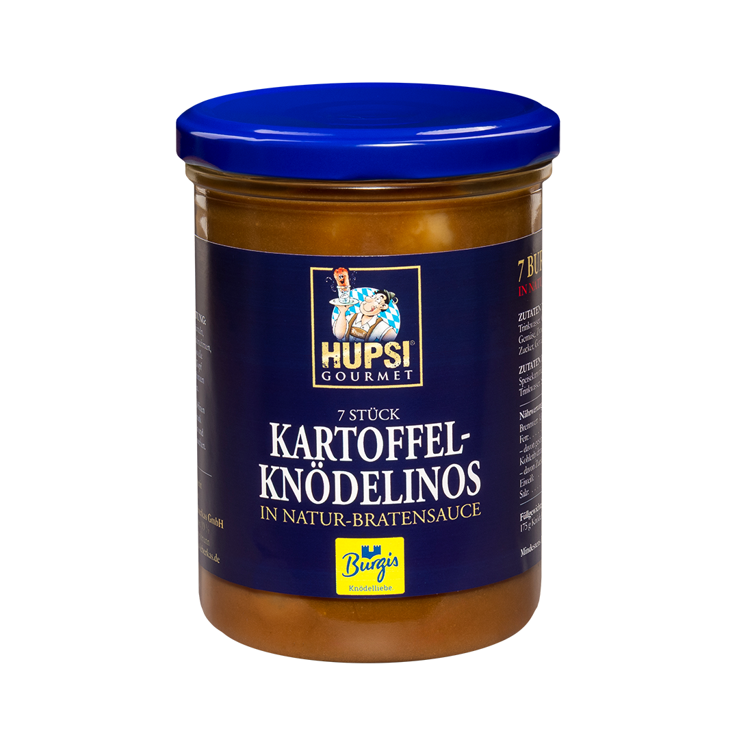 Burgis Knödelinos in Natur-Bratensauce