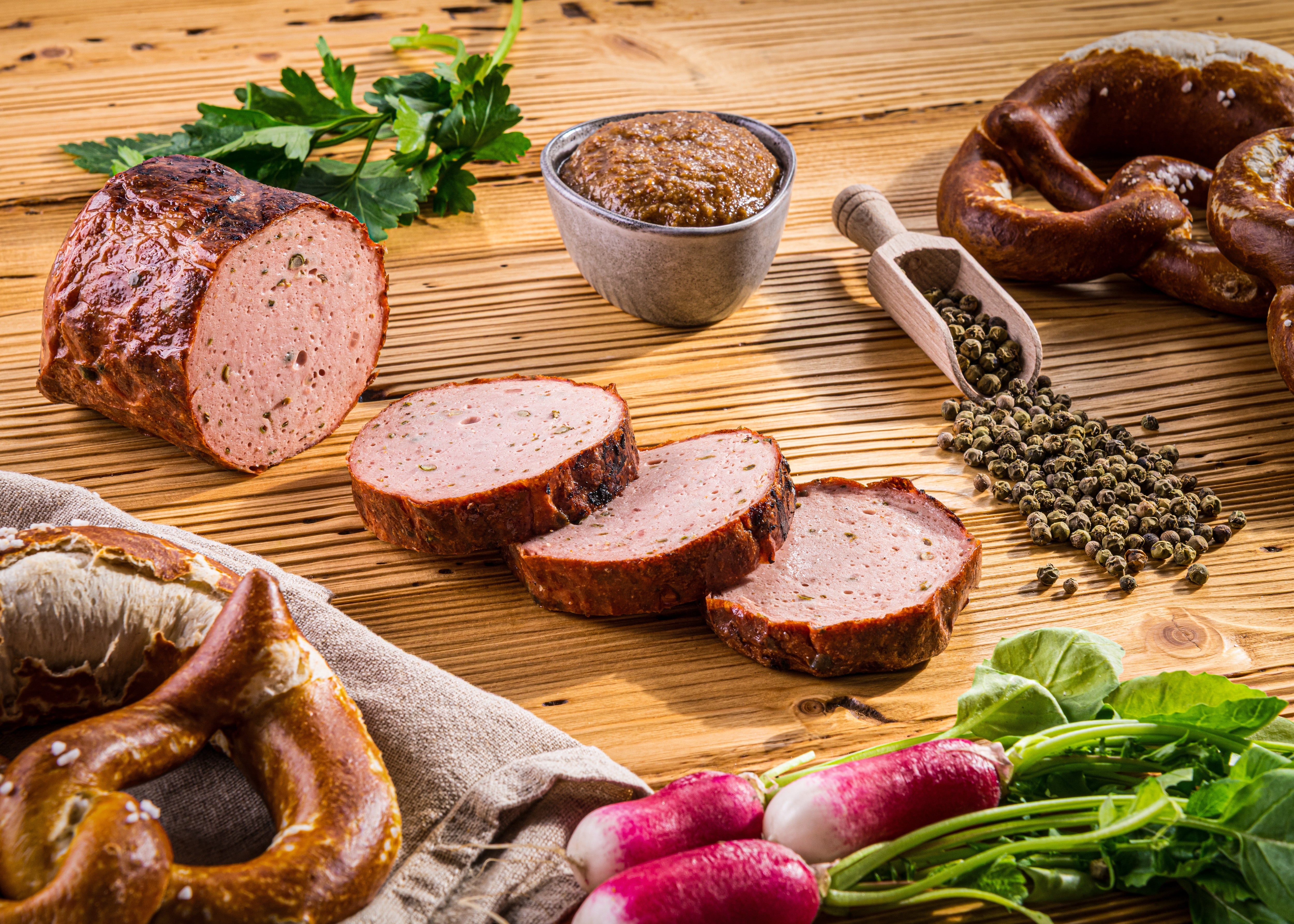 GRÜNER PFEFFER Leberkäse