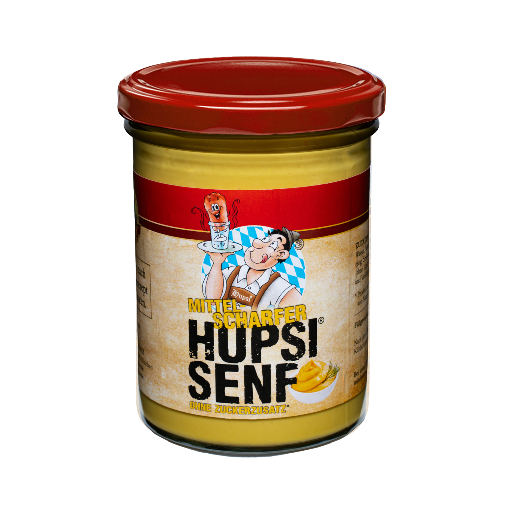 Mittelscharfer Senf im Glas