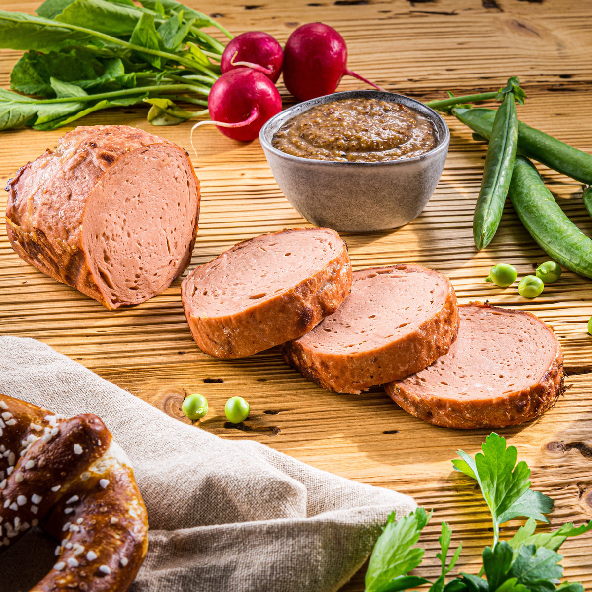 HALLOWEEN Veganer Leberkäse