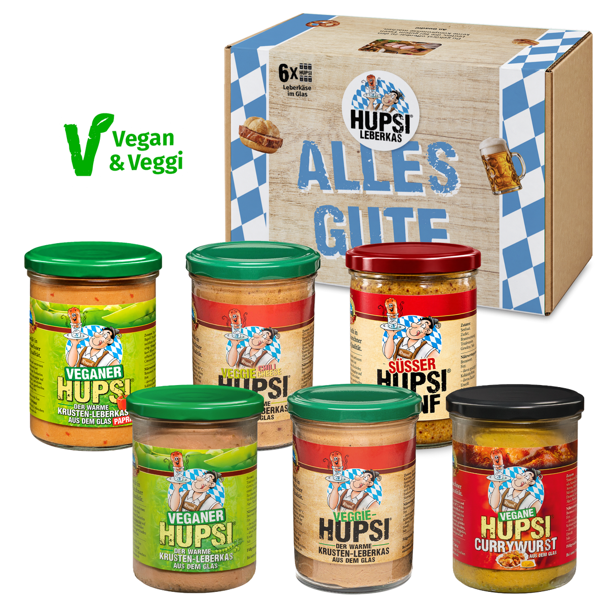"ALLES GUTE" Leberkas Veggie & Vegan Geschenkbox