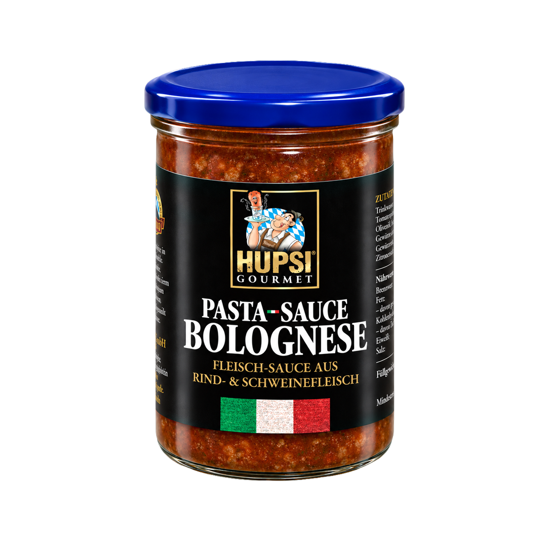 Pasta-Sauce Bolognese im Glas