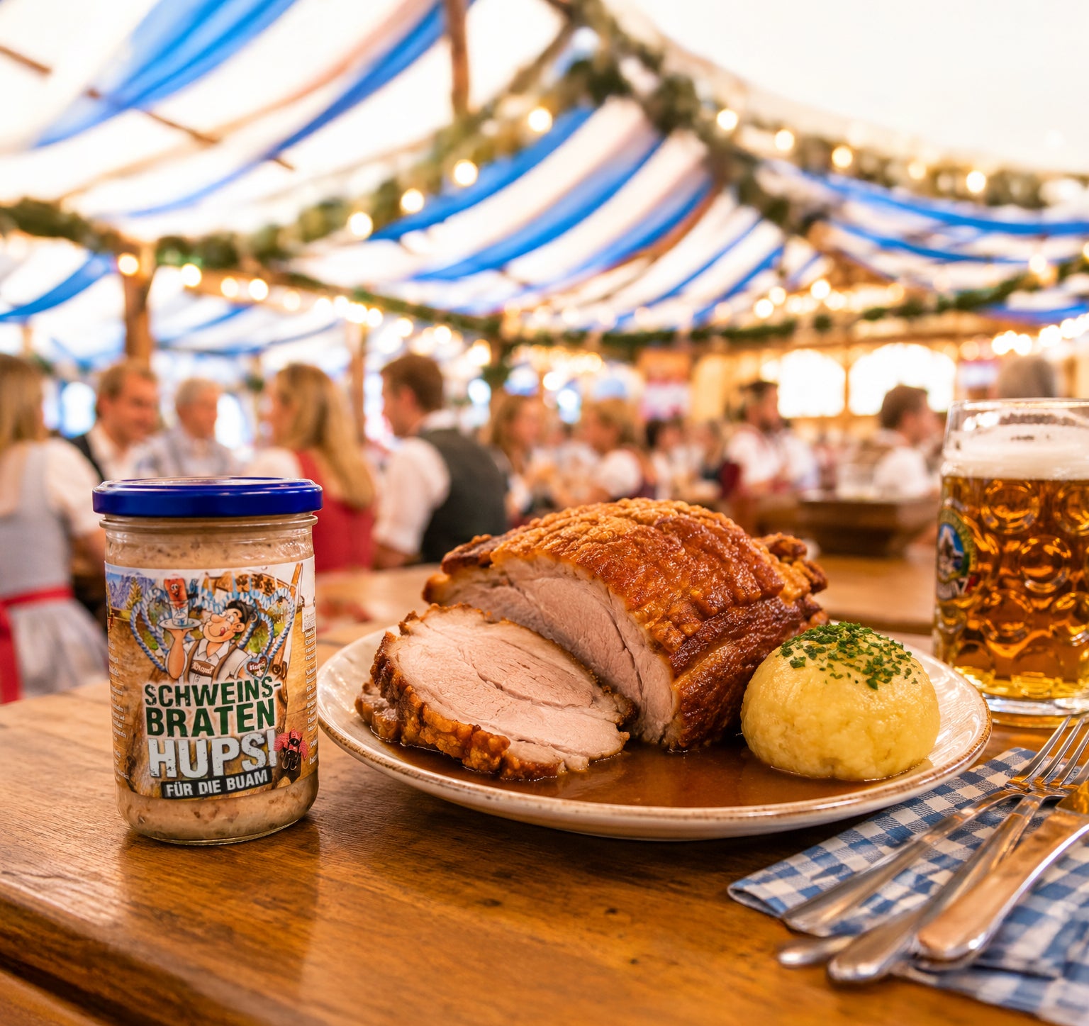 Schweinsbraten HUPSI "Lederhose"