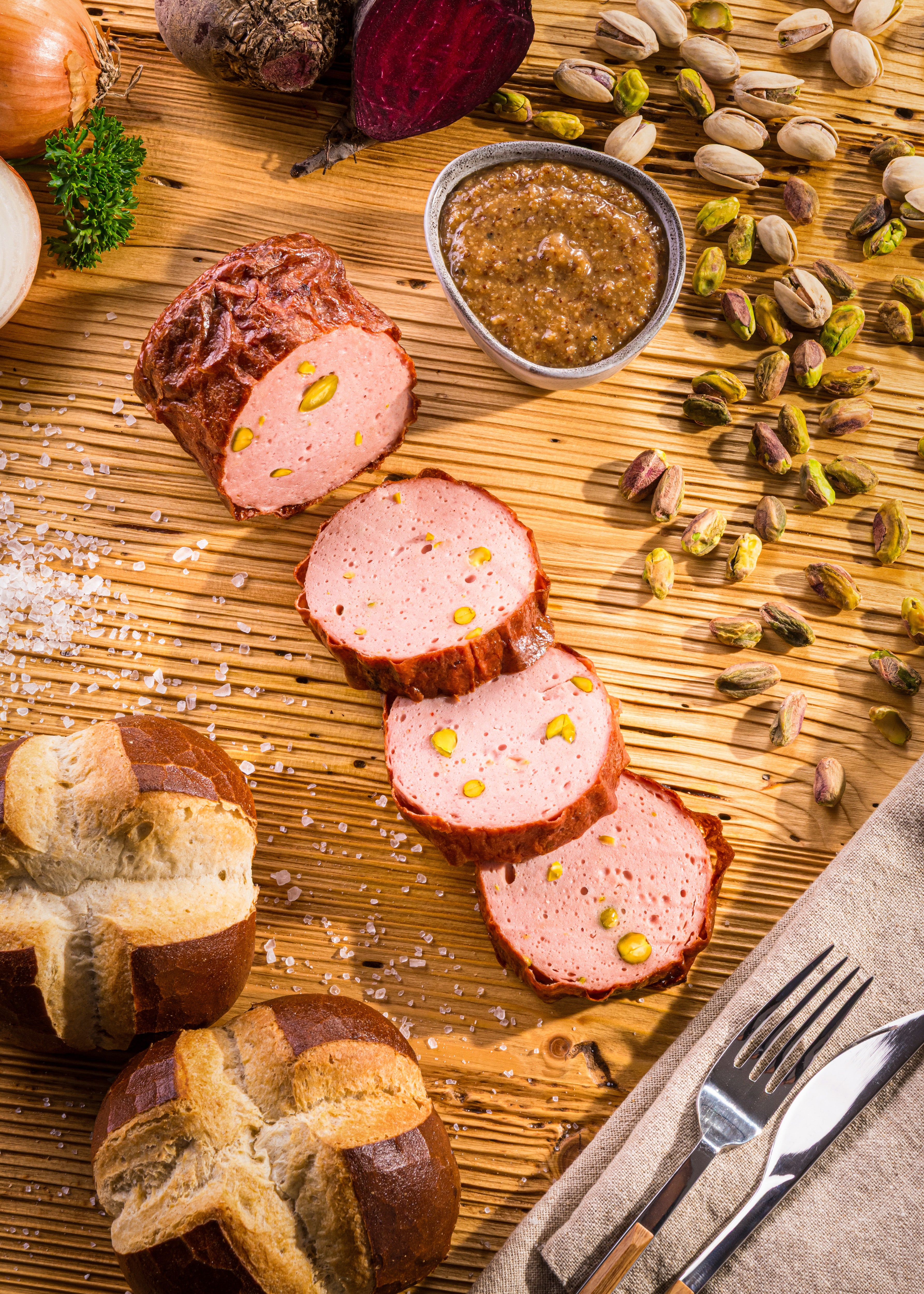 Pistazien Leberkäse