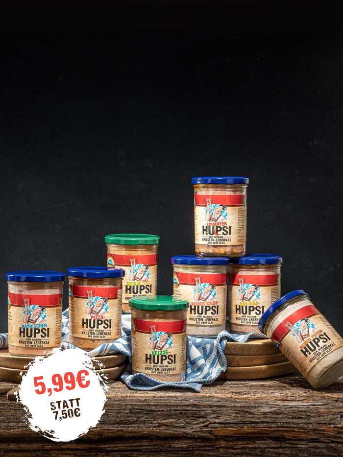 HUPSI LEBERKAS - Dein Krusten-Leberkäse zum Aufbacken aus dem Glas