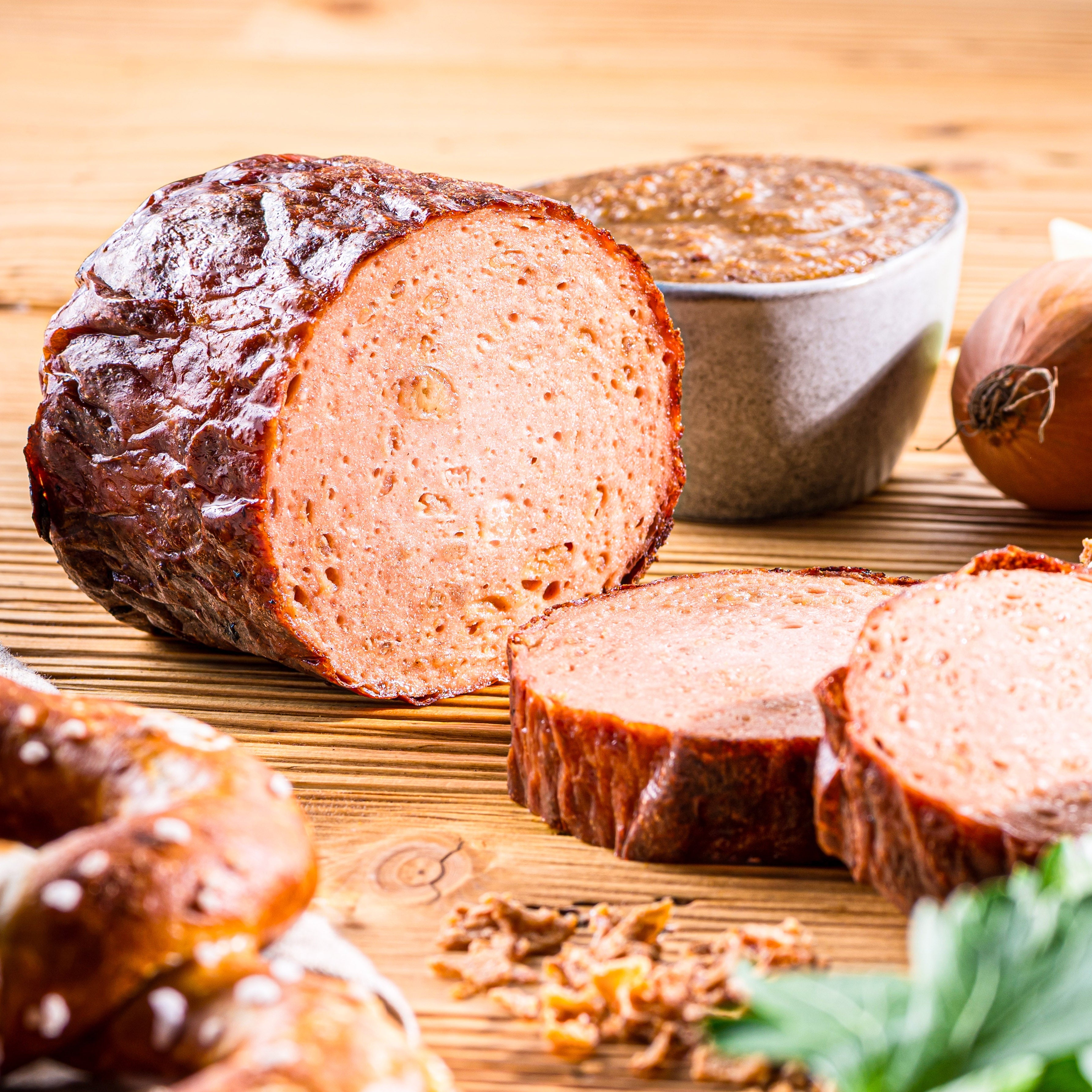 RÖSTZWIEBEL Leberkäse