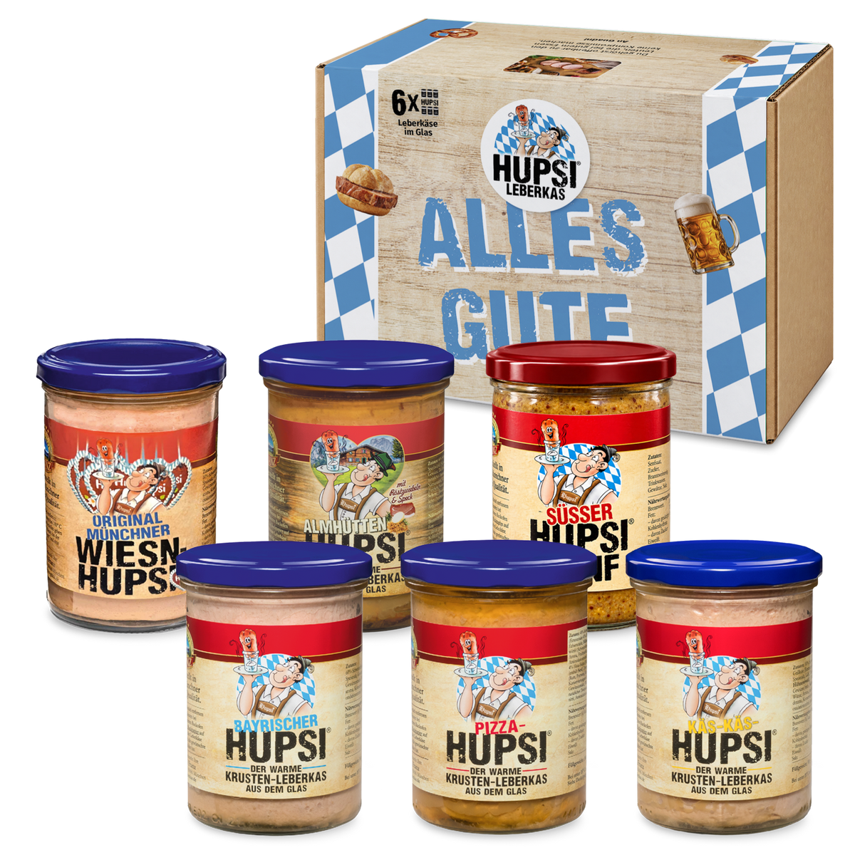 Klassik Leberkas Geschenkbox "Alles Gute"