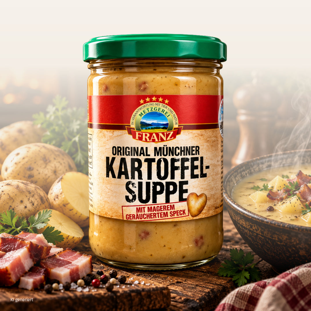 Kartoffelsuppe mit Speck