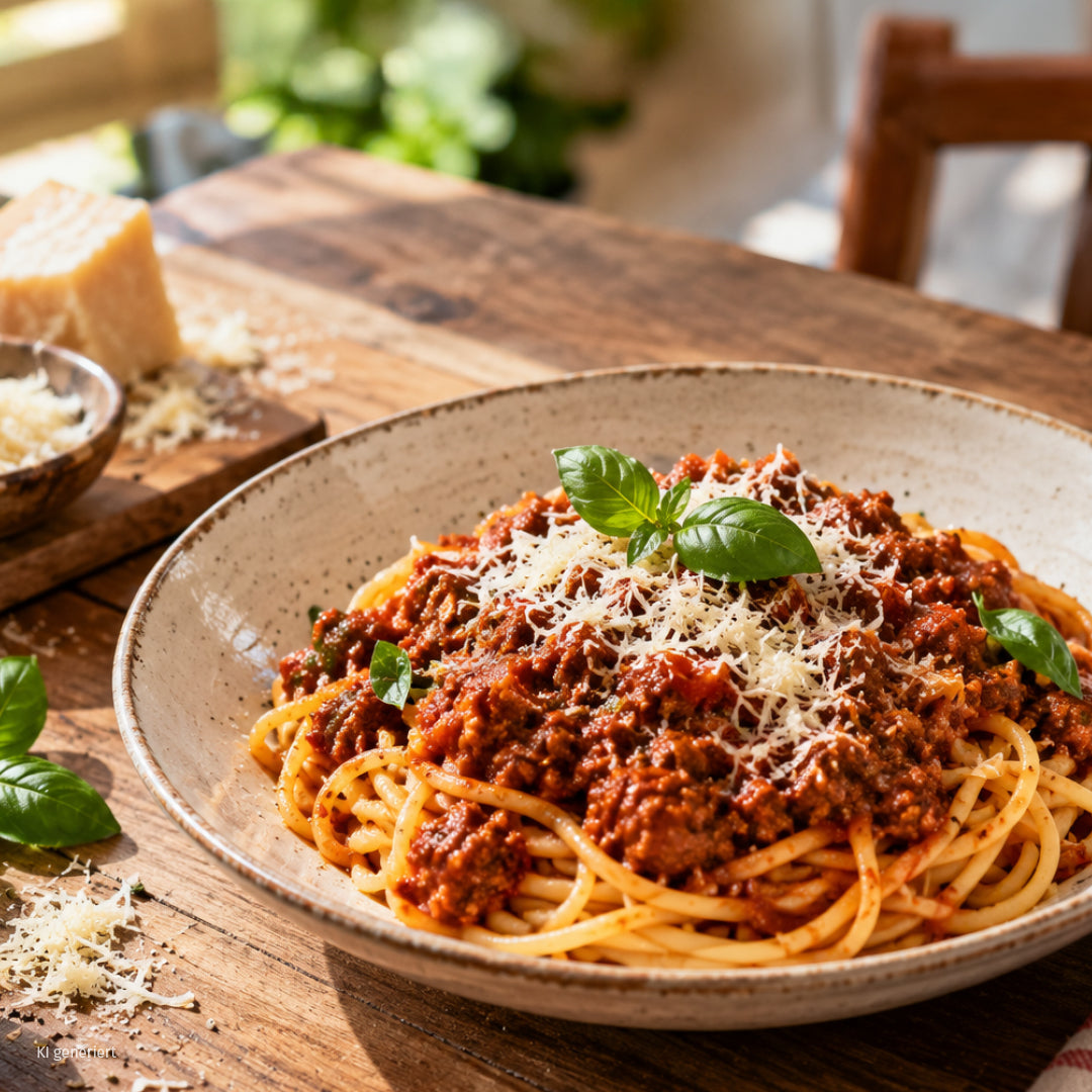 Pasta-Sauce Bolognese im Glas