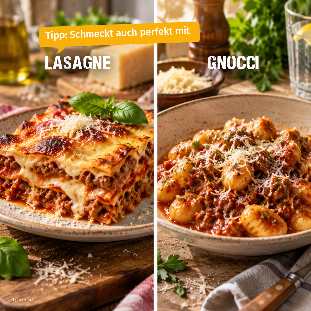 Pasta-Sauce Bolognese im Glas